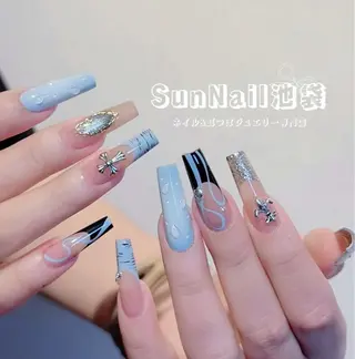 ネイル SunNail池袋駅 ワンホンネイルのネイルデザイン