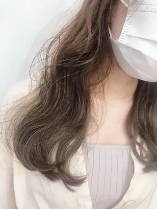 セミロング ストレート🌹カラー お任せを🌈bucoのヘアスタイル