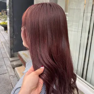 セミロング カラー BELO OSAKA マオのヘアスタイル