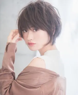 ショート カラー パーマ ヘアアレンジ 【白髪ぼかし 専門GBG】自由が丘のヘアスタイル