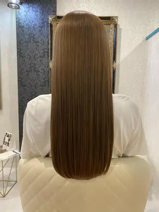 ロング カラー ツバサ 髪質改善のヘアスタイル