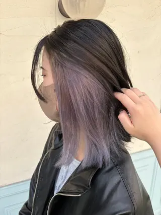 セミロング カラー 元山 透明感艶カラー 🌻レイヤーカットのヘアスタイル