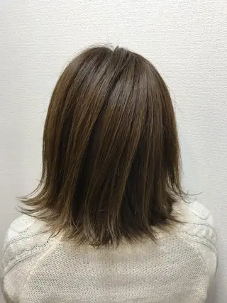 ミディアム カラー 吉森 満俊のヘアスタイル