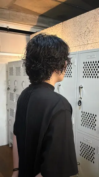 ロング パーマ メンズ 韓国風シャドウパーマ /特化廣田歩のヘアスタイル