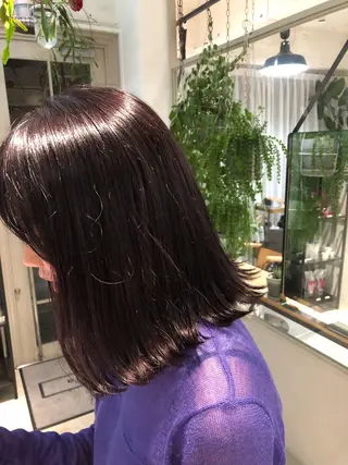 ミディアム カラー 🟩くすみカラー/ボ ブ/ショート/大司のヘアスタイル