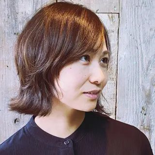 ミディアム カラー 🎩glunge🎩 AYA💄のヘアスタイル