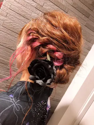 セミロング カラー ヘアアレンジ 西村 文豪のヘアスタイル