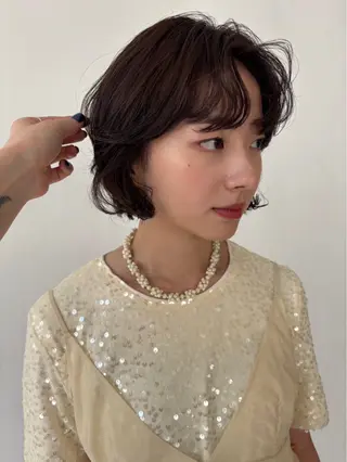 ひいろ パーマ/カットモデルのヘアスタイル