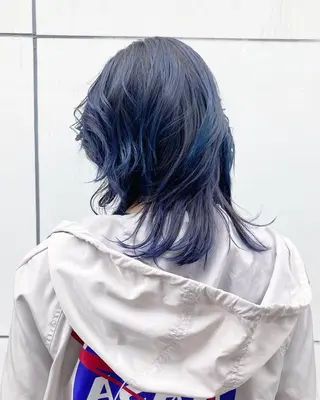 カラー fumikaブリーチ /デザインのヘアスタイル