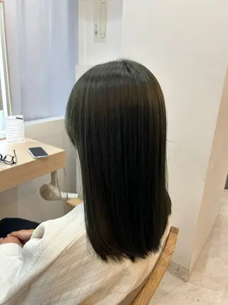 セミロング 大人カラー/韓国風/ EMU🦋のヘアスタイル