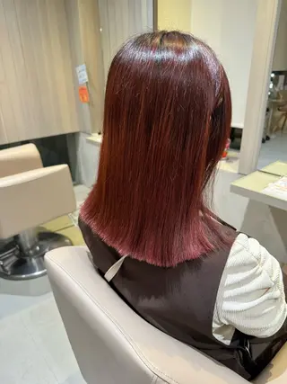 ミディアム 藤本 麗未のヘアスタイル