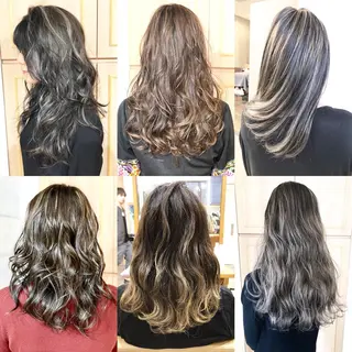 セミロング カラー ヘアアレンジ 🌼圧倒的な口コミ数 BRAVE柏東口のヘアスタイル