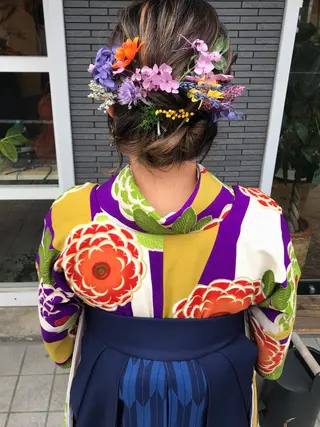 ミディアム 佐藤 旭のヘアスタイル