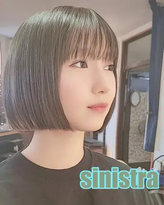 ショート 足利市・原宿・表参道 シニストラのヘアスタイル