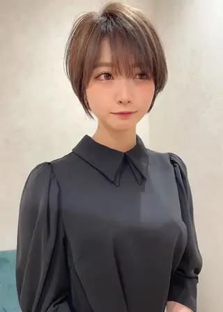 ショート 博多ベージュ 🐻松井傑のヘアスタイル