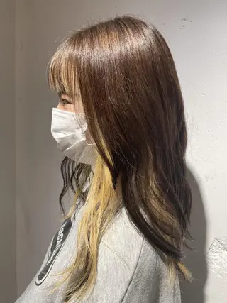 セミロング カラー 💎髪質改善💎 村山 歩美のマツエク・マツパデザイン