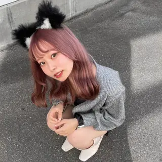 ロング カラー 名古屋ハイトーン/ 🐶ブリーチ専門店のヘアスタイル