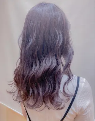 セミロング カラー 大野 あさみのヘアスタイル