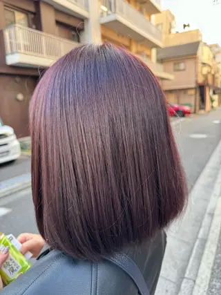 ミディアム Shun 透明感カラ ー/似合わせカットのヘアスタイル