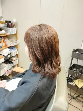 ヘアアレンジ セミロング HempBeauty 浅野アサミのヘアスタイル