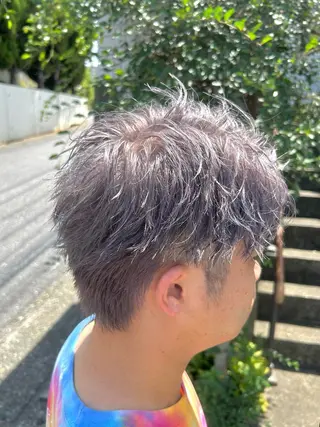 メンズ ダブルスキルエクステ /羽エクステ白石宇由のヘアスタイル