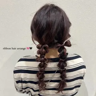 ロング ヘアアレンジ バレイヤージュ/ヘア アレンジ/shionのヘアスタイル