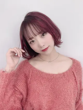 ショート カラー 艶髪/白髪ぼかし ヘッドスパ/大野結菜のヘアスタイル