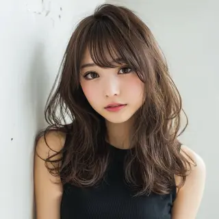セミロング 🌼kubu🍀 Minami🌼のヘアスタイル