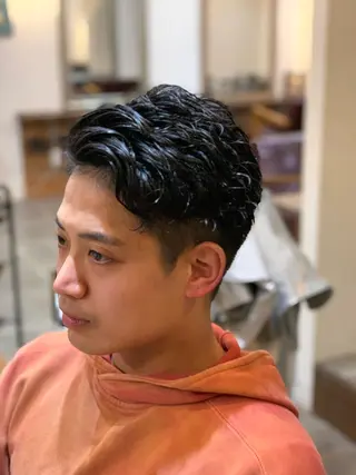 ショート メンズパーマ 髪質改善☆有馬のヘアスタイル