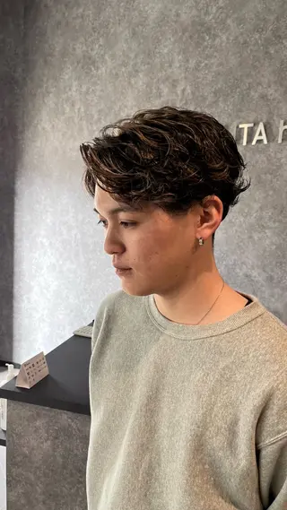 カラー パーマ メンズ パーマスタイル特化◎ 永戸圭汰のヘアスタイル