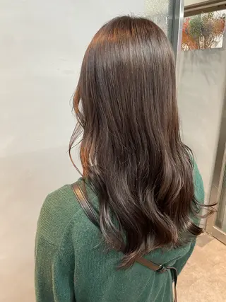セミロング カラー 女性リピ90%🍨 🩷佐藤みずきのヘアスタイル