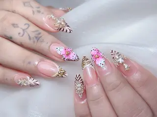 ネイル M🌷nail 長さだし専門店のネイルデザイン