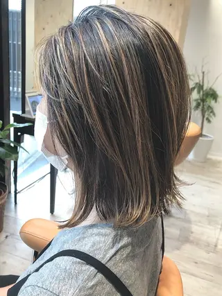 ミディアム カラー ヘアアレンジ 💖ダブルカラー/ ヘアセット/晴香💖のヘアスタイル