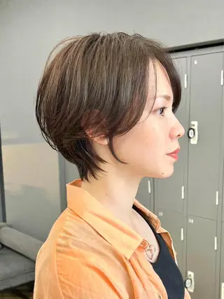 ショート カラー 似合わせショート 森岡俊亮のヘアスタイル