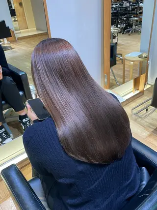 セミロング パーマ 縮毛矯正/レイヤー 🌙児玉光瑠のヘアスタイル