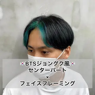 ショート メンズ メンズサロン代表 曲がる縮毛矯正のヘアスタイル