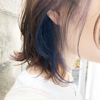 ミディアム カラー カラー職人 なかもと たつひろのヘアスタイル