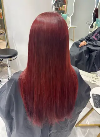 ロング カラー 𝑹𝒊𝒉𝒐🎀 名駅/大人韓国ヘアのヘアスタイル
