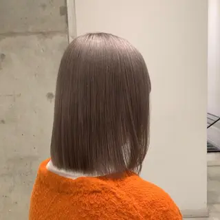 ミディアム カラー れい🫧 ハイトーン特化のヘアスタイル
