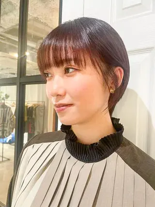 ミディアム カラー パーマ CEINE【セーヌ】 三軒茶屋のヘアスタイル