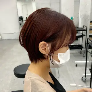 ショート カラー 💕コテ巻き風パーマ 💕KEIYA 💕のヘアスタイル