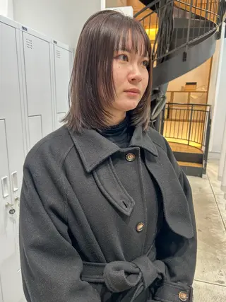 ミディアム カラー ヘアアレンジ yuka .のヘアスタイル