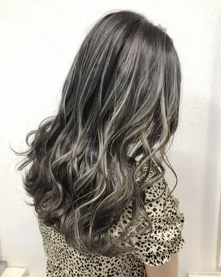 セミロング カラー ヘアアレンジ GiseL天神カラー 髪質改善/ブリーチのヘアスタイル