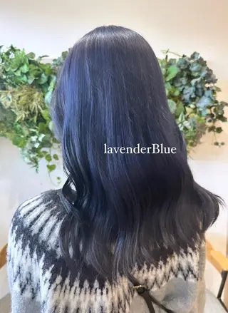 ロング riah  【リア】所属・瀧優華白髪ぼかし 大人レイヤー🩵のヘアスタイル