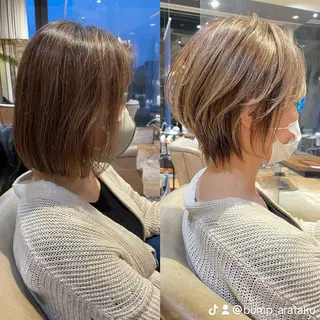 ショート カラー 似合わせショート/ 小顔効果抜群/荒砂のヘアスタイル