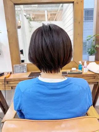 ショート カラー 👑銀座ショート/ 絶壁補正/金子涼👑のヘアスタイル