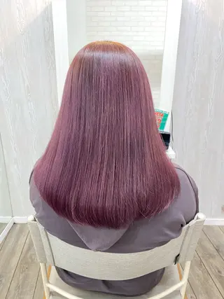 セミロング カラー THETAふじみ野 野宮のヘアスタイル