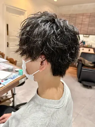 ショート パーマ メンズ 奥東巧真 /パーマスタイル✨のヘアスタイル