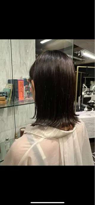 セミロング カラー 松井美樹/似合わせ ガーリー・韓国のヘアスタイル