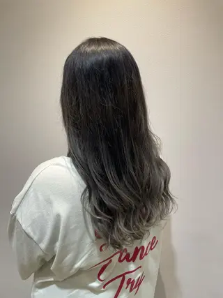 ロング 縮毛矯正×髪質改善× 艶髪カラー 小笠原躍のヘアスタイル